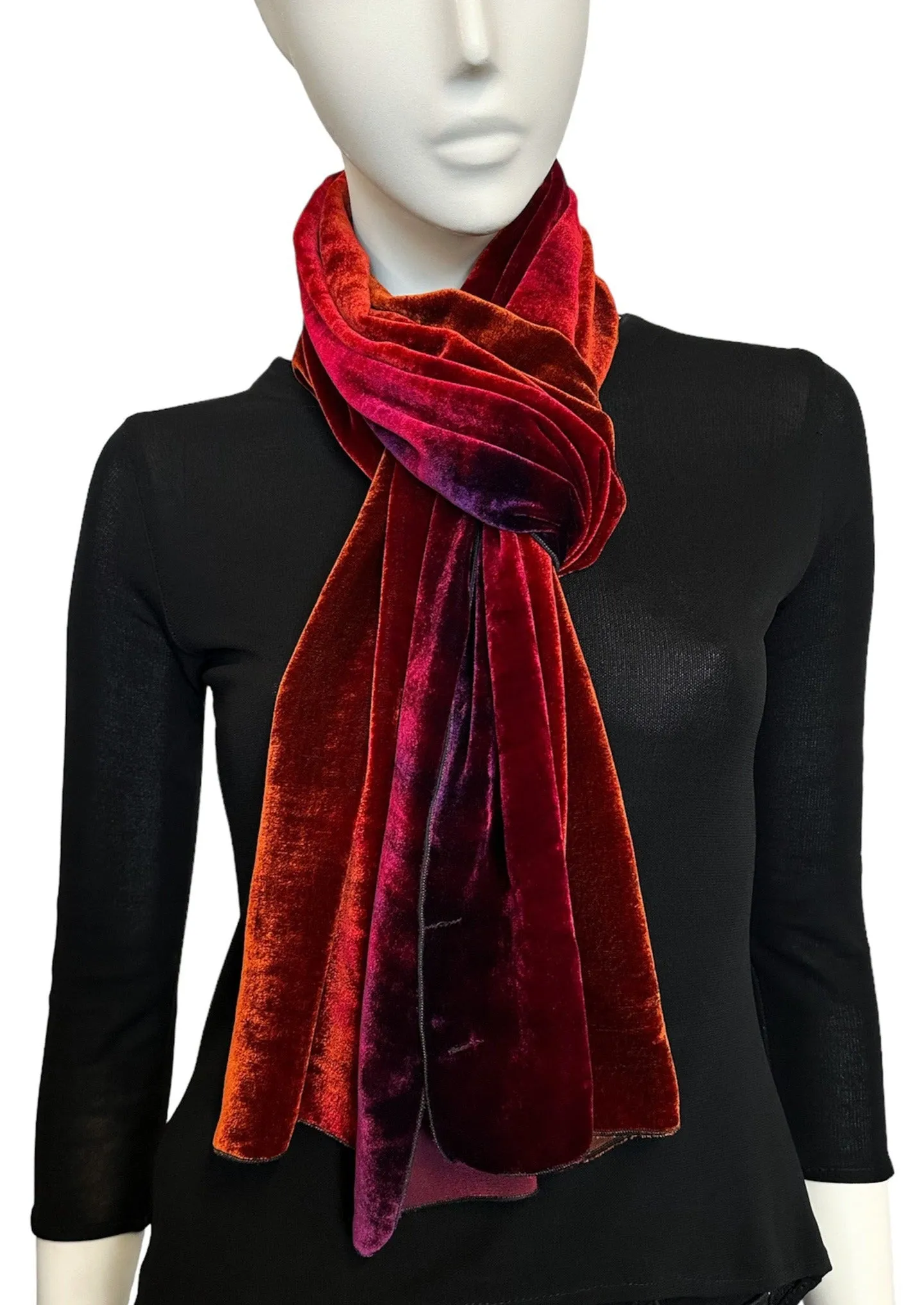 Sunset Velvet Scarf