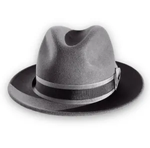 the FLAMEKEEPERS HAT CLUB TORCH DLUX GREY FEDORA