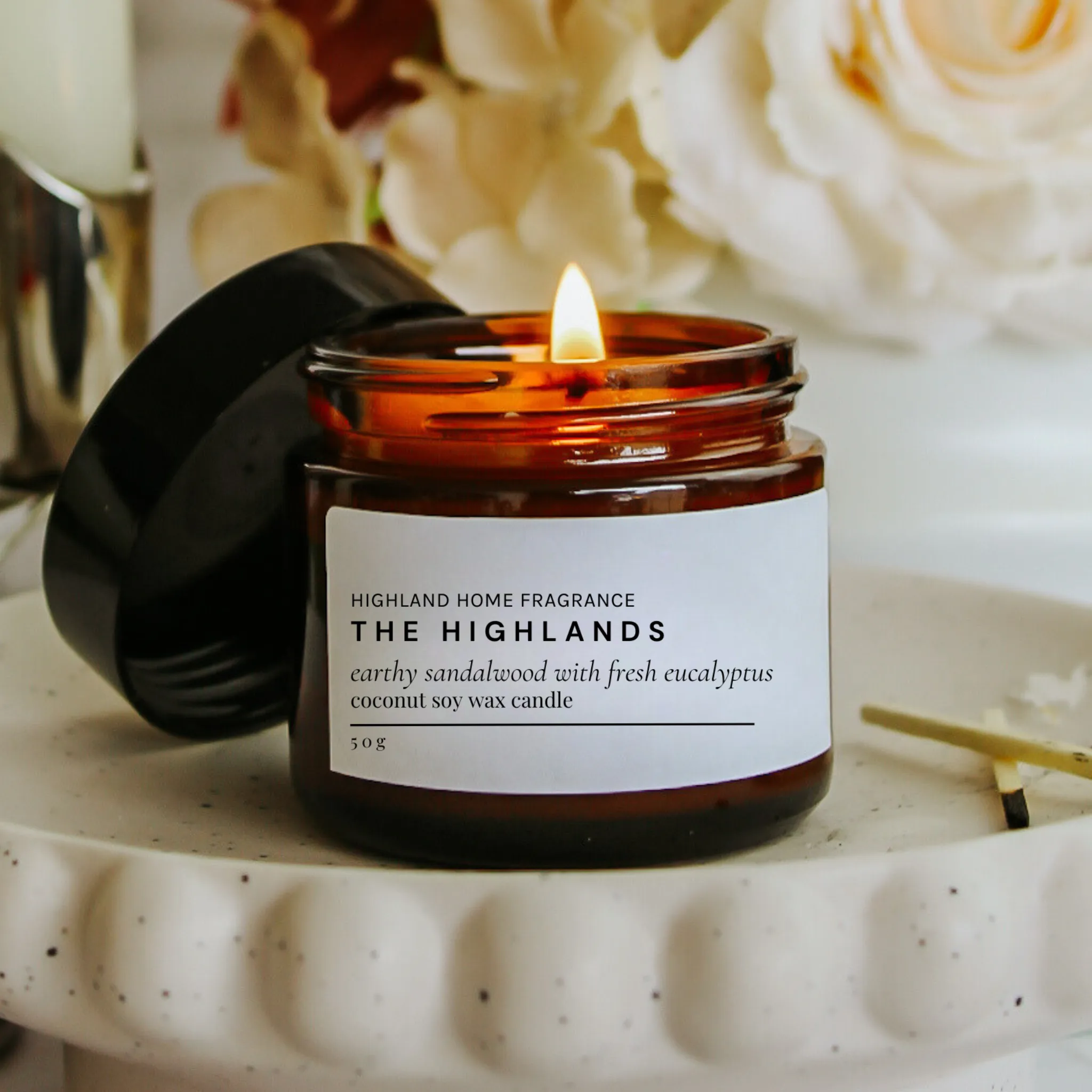 The Highlands | Eucalyptus & Sandalwood - 50g Soy Candle