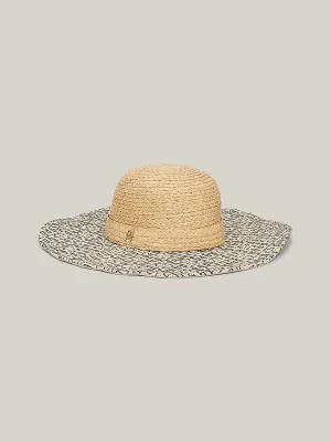 Tommy Hilfiger Beach Summer Straw Hat in Calico