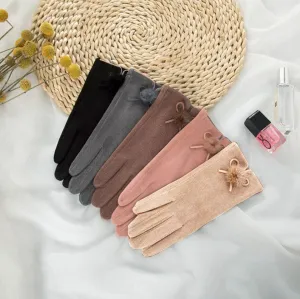 Touchscreen Gloves for Women - Thin Cotton Gloves for Smartphone Use