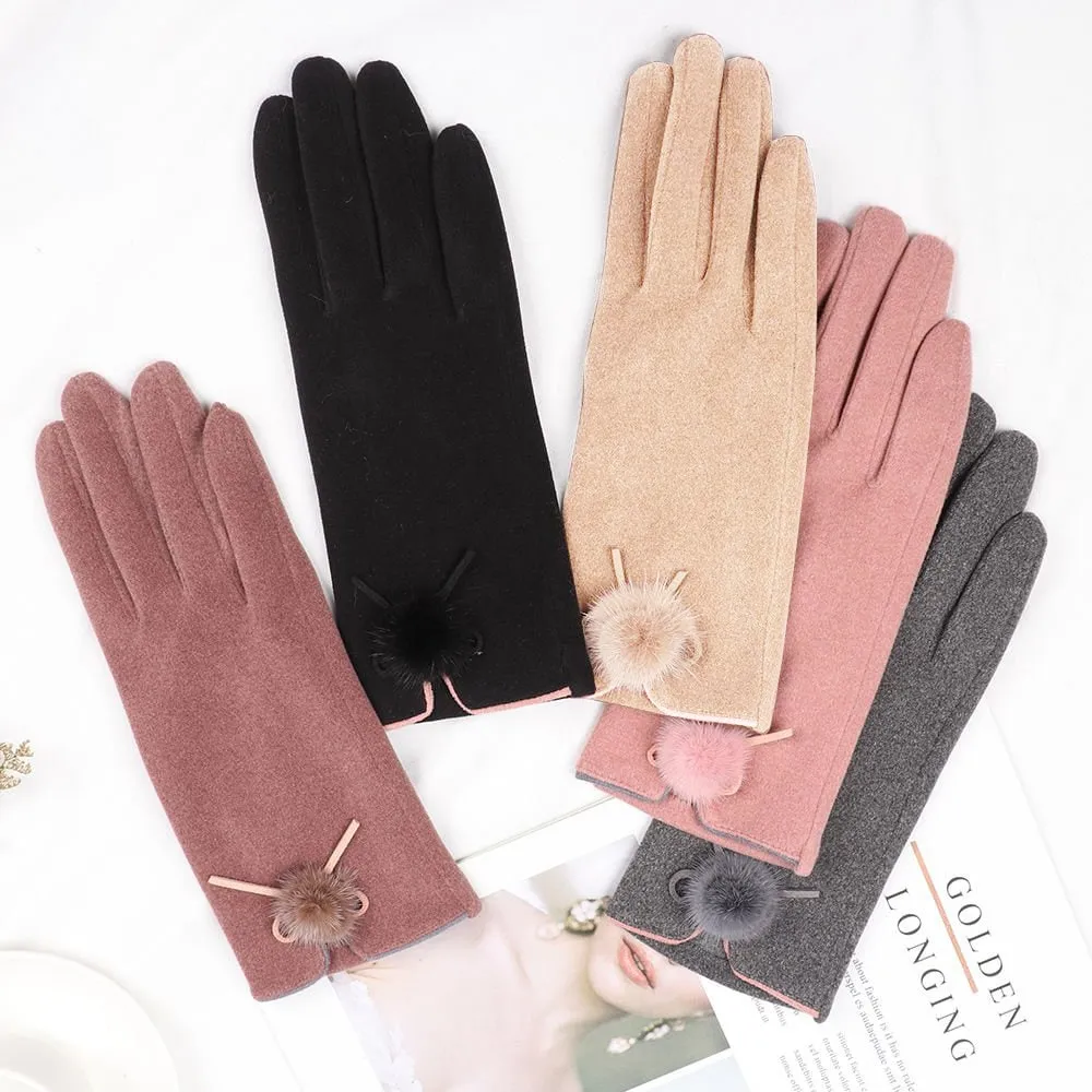 Touchscreen Gloves for Women - Thin Cotton Gloves for Smartphone Use