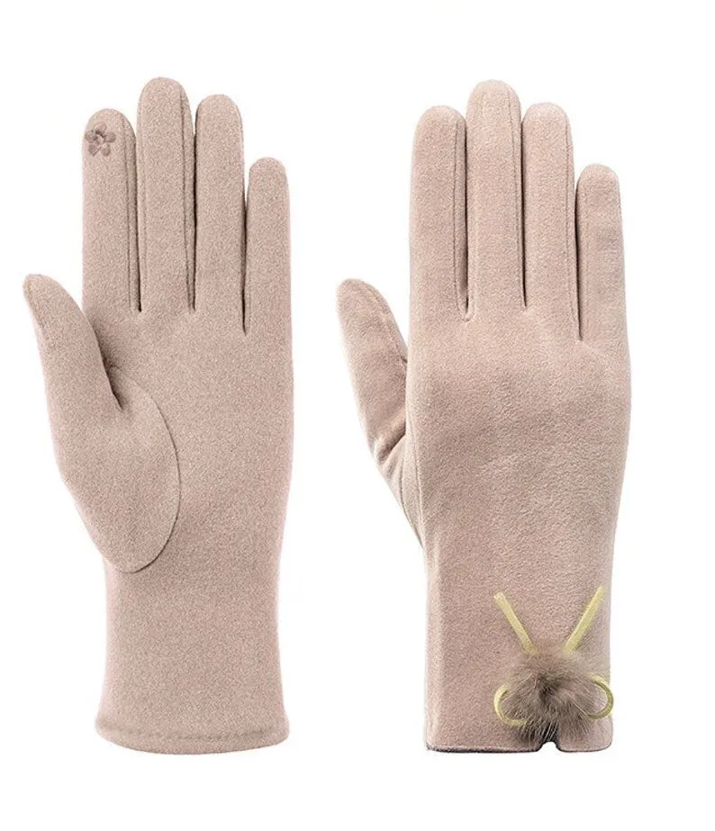 Touchscreen Gloves for Women - Thin Cotton Gloves for Smartphone Use