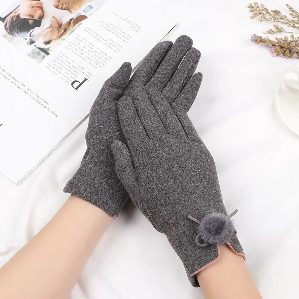 Touchscreen Gloves for Women - Thin Cotton Gloves for Smartphone Use