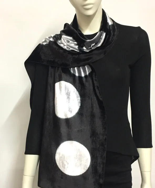 Velvet Polka Dot Scarf