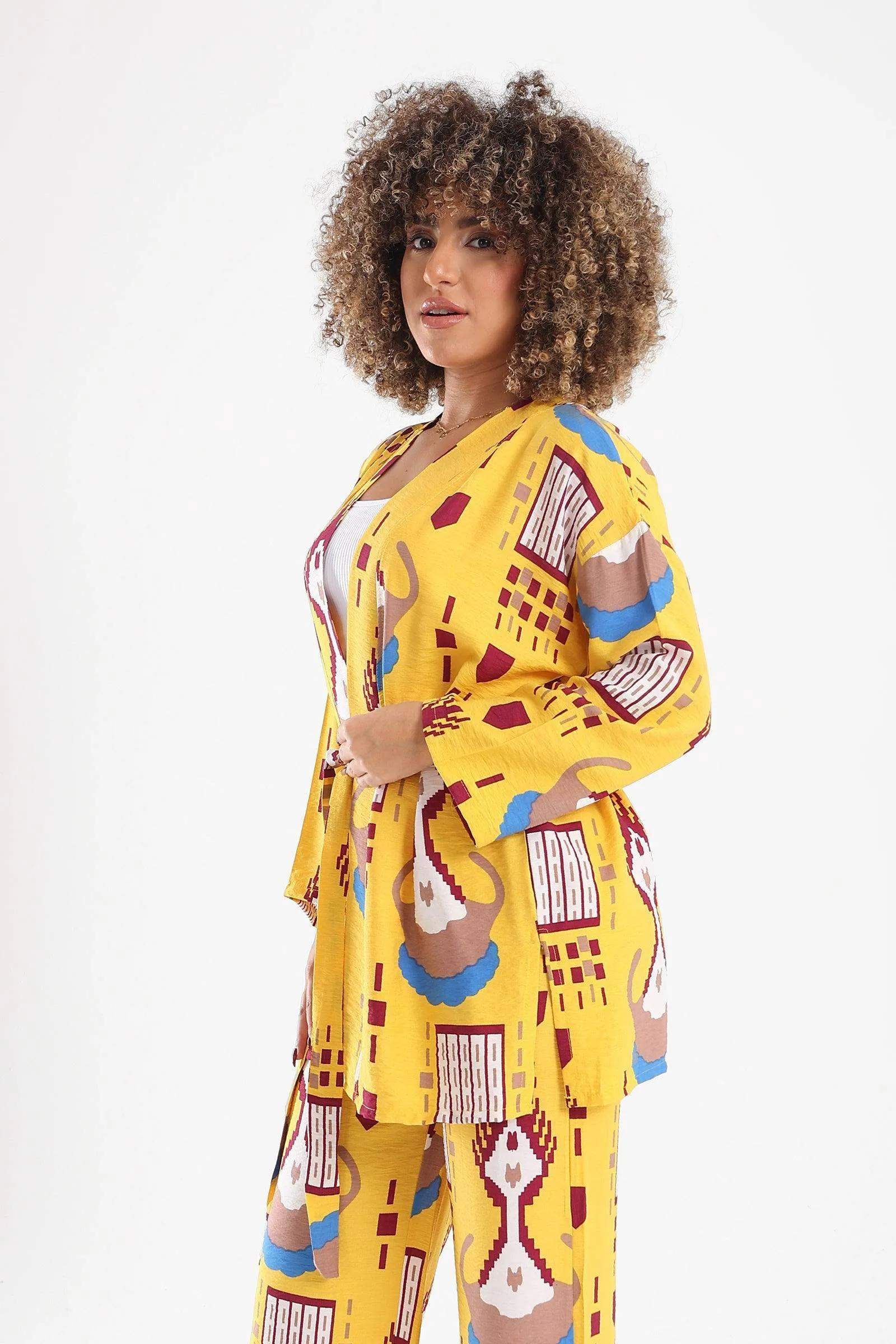 Viscose All Over Print Kimono