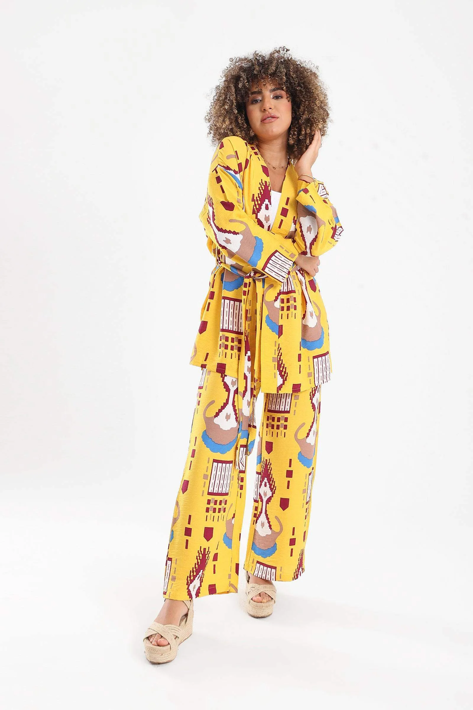 Viscose All Over Print Kimono