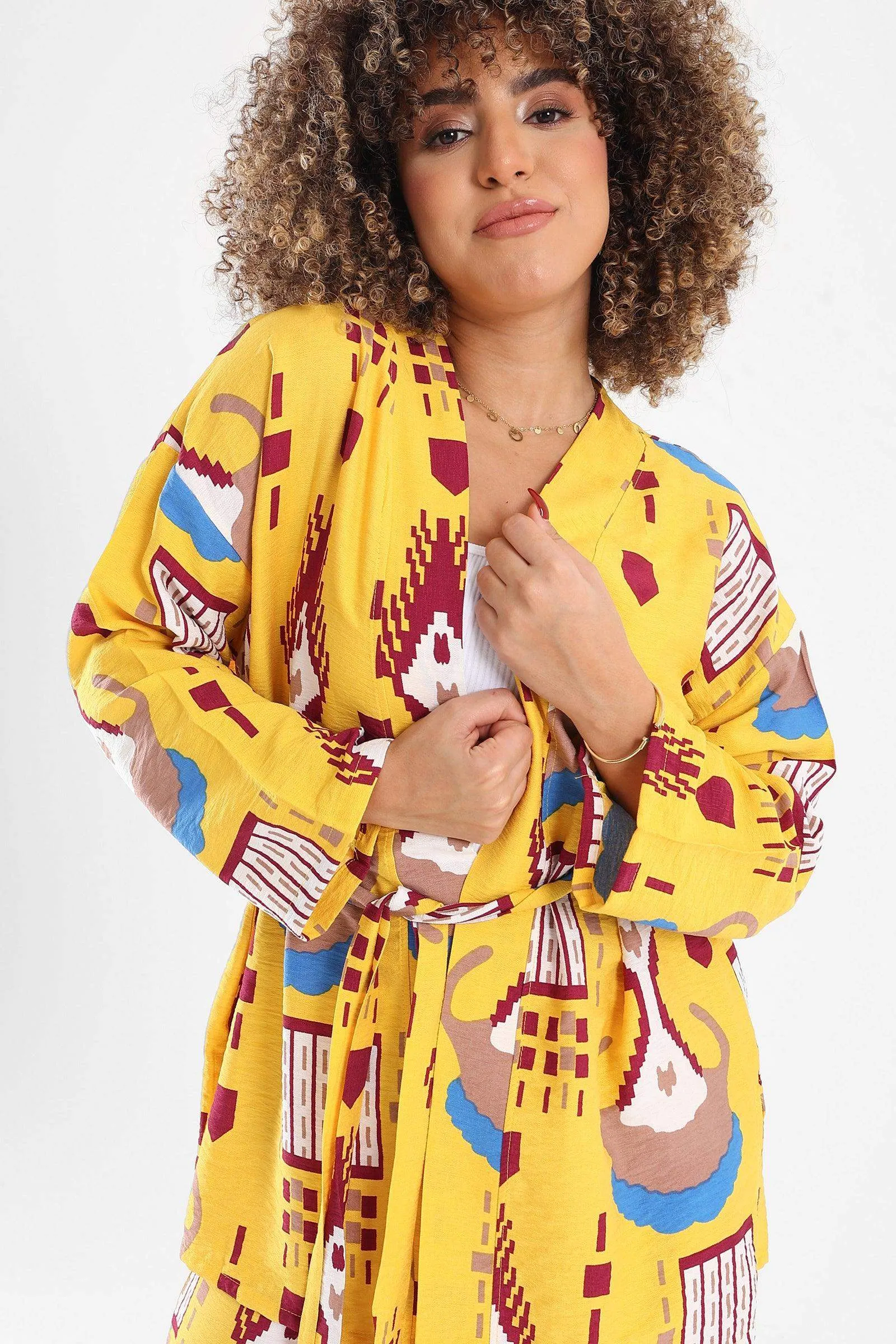 Viscose All Over Print Kimono