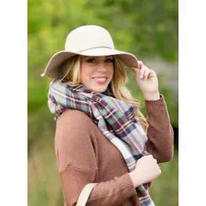 Viv & Lou Natural Wool Floppy Hat