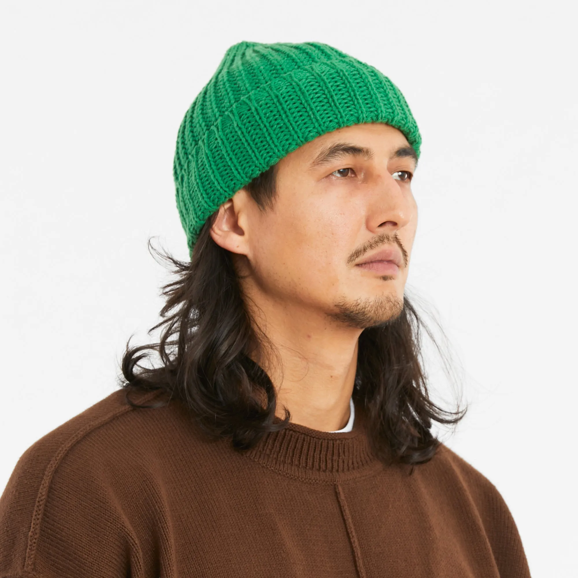 Watch Cap - Kelly Green Cotton