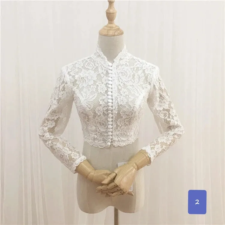 Wedding Bridal Overlay / Bolero Jacket (Long Sleeves)