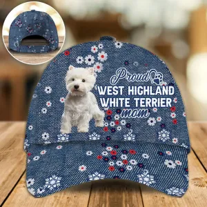 West Highland White Terrier Proud Mom Cap Hat, Baseball Cap Hat Dog Mom