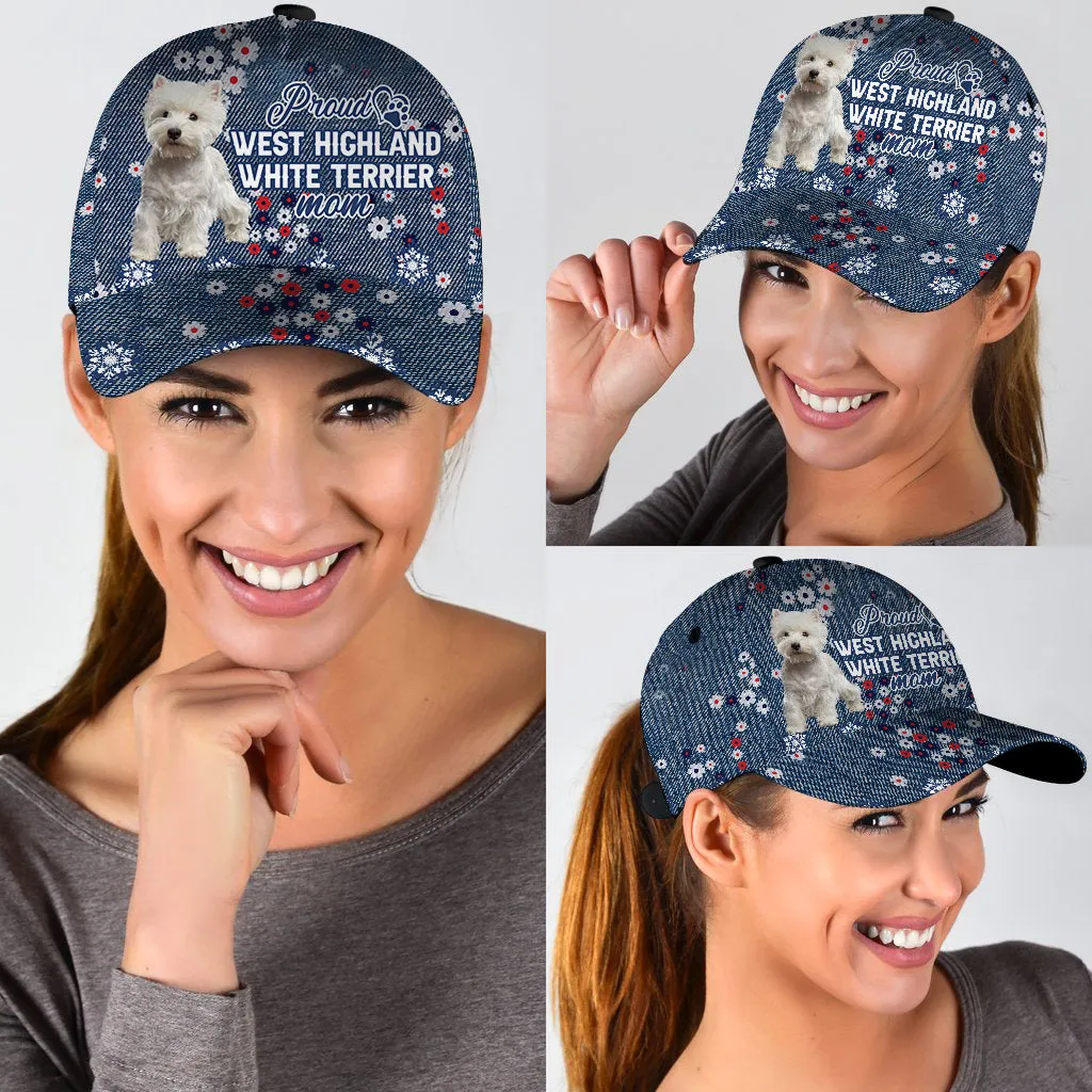 West Highland White Terrier Proud Mom Cap Hat, Baseball Cap Hat Dog Mom