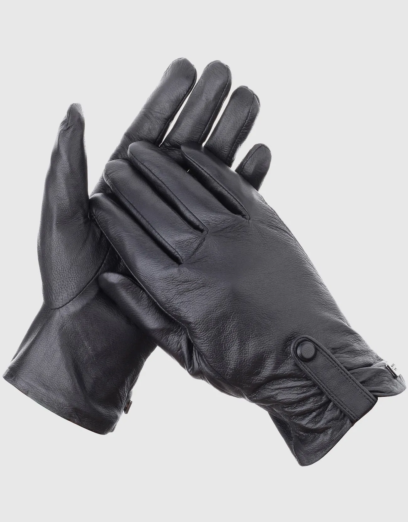 Women's  Compress Snap Touchscreen Sheepskin Glove