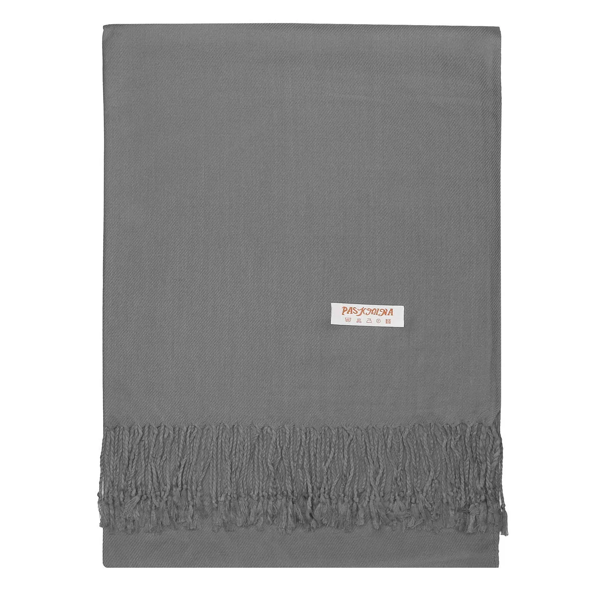 Women's Soft Solid Color Pashmina Shawl Wrap Scarf - Dark Grey