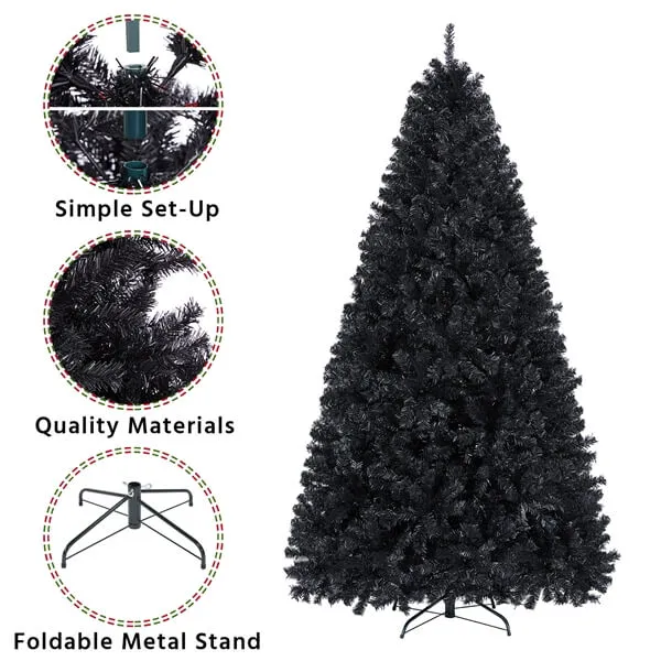 Yaheetech 7.5’ Hinged Spruce Artificial Christmas Tree