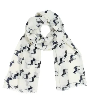 Zebra Animal Print Fine Wool Scarf (3 Colors)